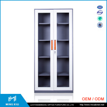 Mingxiu Office Furniture 2 Door Lightweight Steel Filing Cabinets / Glass Door Cabinet